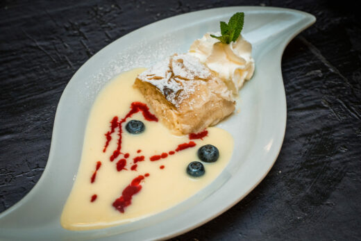 97. Sour cherry or cottage cheese strudel